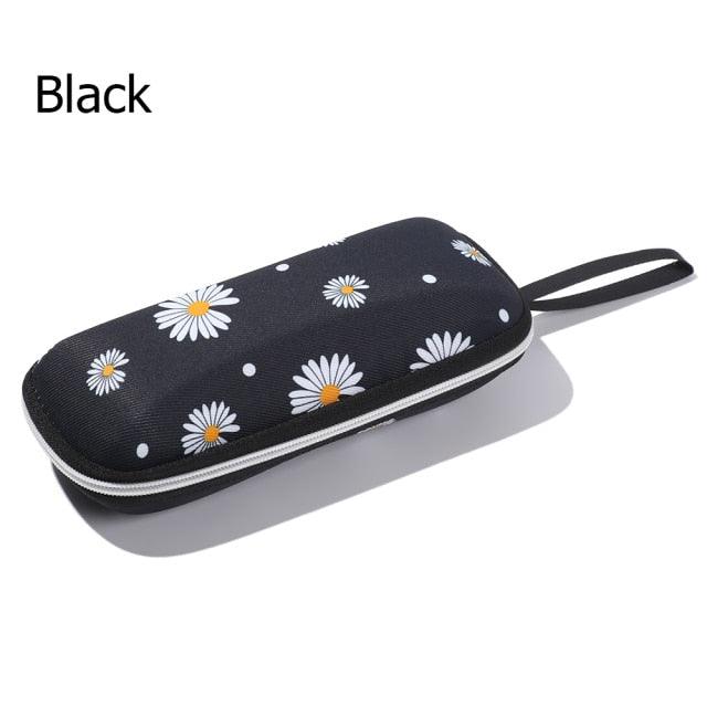 Unisex Sunglasses Protection Resistance Container Fabric Glasses Box Zipper Eyeglasses Case Glasses Carry Bag Hard Shell Clamshell Eyeglasses Case Unisex Portable Glasses Protection Case Bag