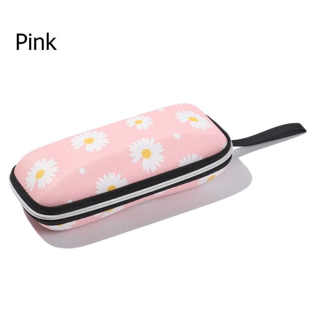 Unisex Sunglasses Protection Resistance Container Fabric Glasses Box Zipper Eyeglasses Case Glasses Carry Bag Hard Shell Clamshell Eyeglasses Case Unisex Portable Glasses Protection Case Bag