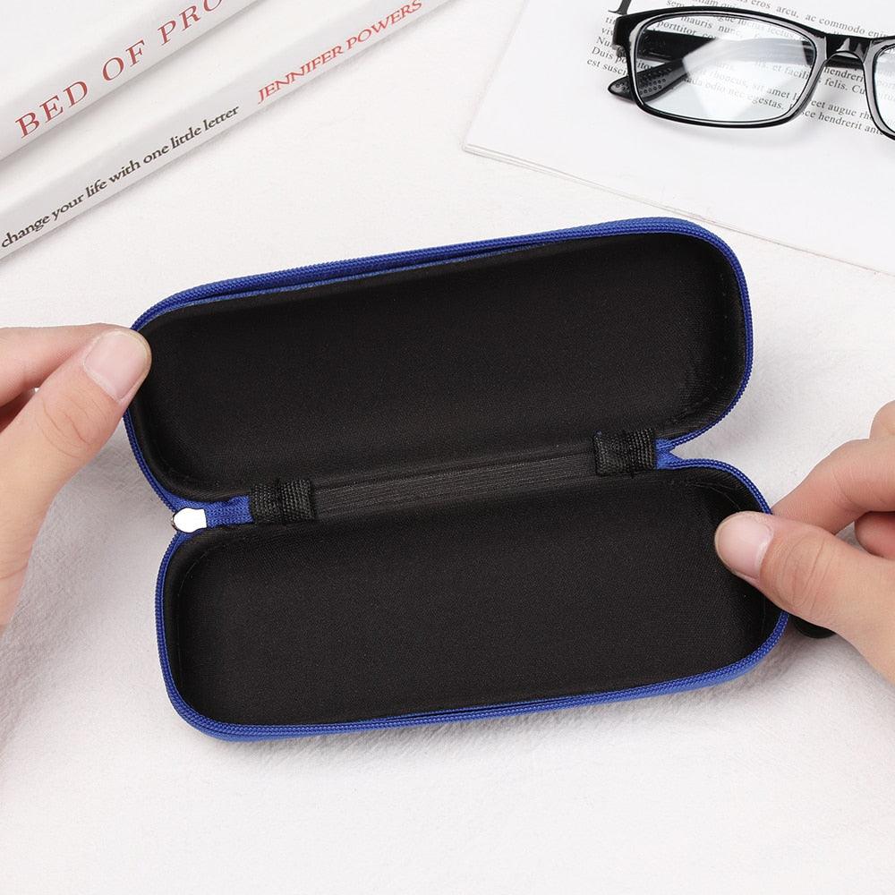 Unisex Sunglasses Protection Resistance Container Fabric Glasses Box Zipper Eyeglasses Case Glasses Carry Bag Hard Shell Clamshell Eyeglasses Case Unisex Portable Glasses Protection Case Bag