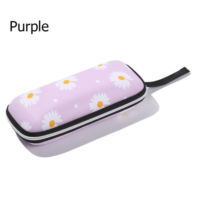 Unisex Sunglasses Protection Resistance Container Fabric Glasses Box Zipper Eyeglasses Case Glasses Carry Bag Hard Shell Clamshell Eyeglasses Case Unisex Portable Glasses Protection Case Bag