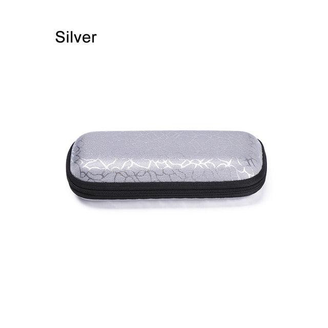 Unisex Sunglasses Protection Resistance Container Fabric Glasses Box Zipper Eyeglasses Case Glasses Carry Bag Hard Shell Clamshell Eyeglasses Case Unisex Portable Glasses Protection Case Bag