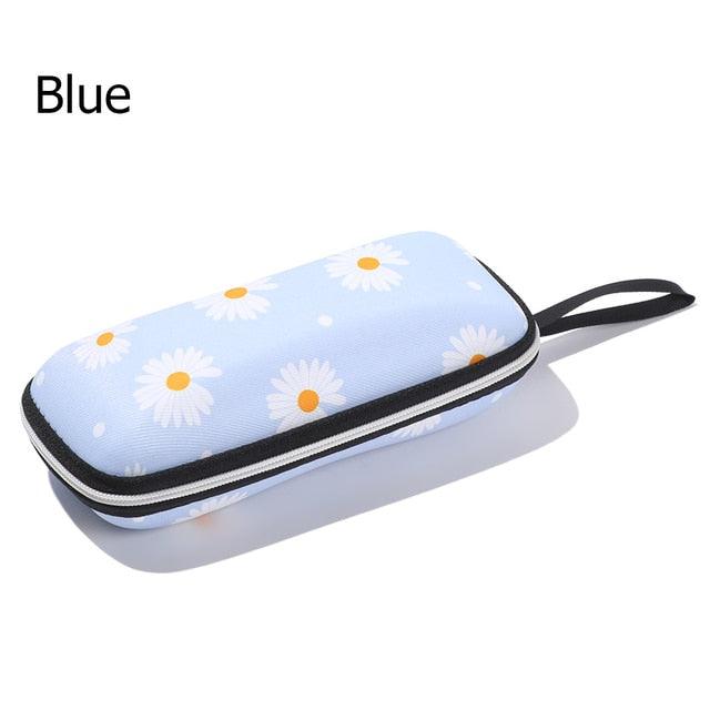 Unisex Sunglasses Protection Resistance Container Fabric Glasses Box Zipper Eyeglasses Case Glasses Carry Bag Hard Shell Clamshell Eyeglasses Case Unisex Portable Glasses Protection Case Bag