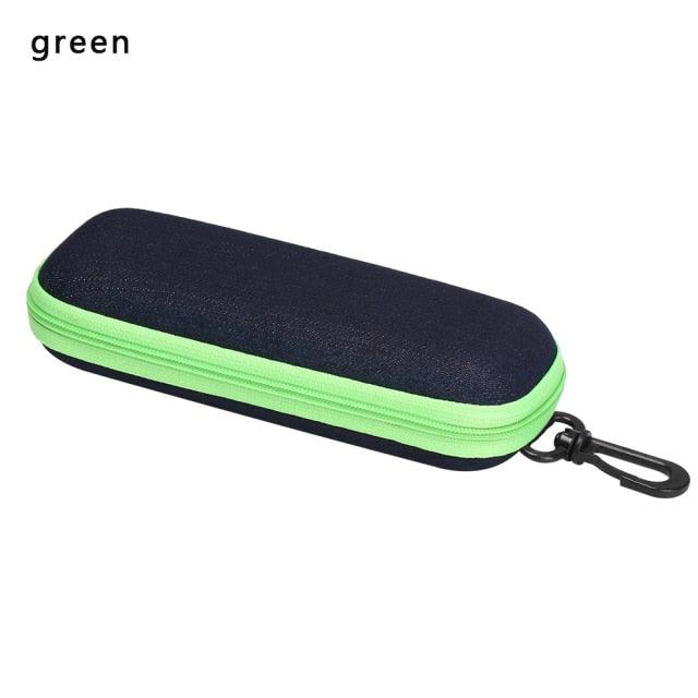 Unisex Sunglasses Protection Resistance Container Fabric Glasses Box Zipper Eyeglasses Case Glasses Carry Bag Hard Shell Clamshell Eyeglasses Case Unisex Portable Glasses Protection Case Bag