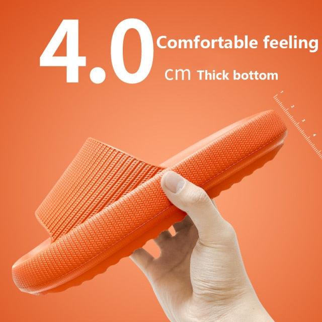 Unisex Thicker Comfortable Slippers For Men And Women Home Bathroom Bath Couple Thick Bottom Home Slippers Soft Sole Slide Sandals Leisure Shower Quick Drying Bathroom Non-Slip Massage Pool Gym House Slipper