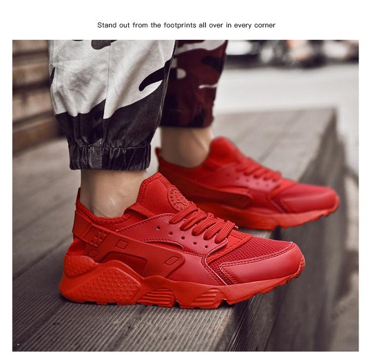 Unisex White Sneakers Mesh Sports Trainers Running Summer Mens Flat Casual Sport Shoes Casual Sports Tennis Road Sneakers Comfortable Modern Design