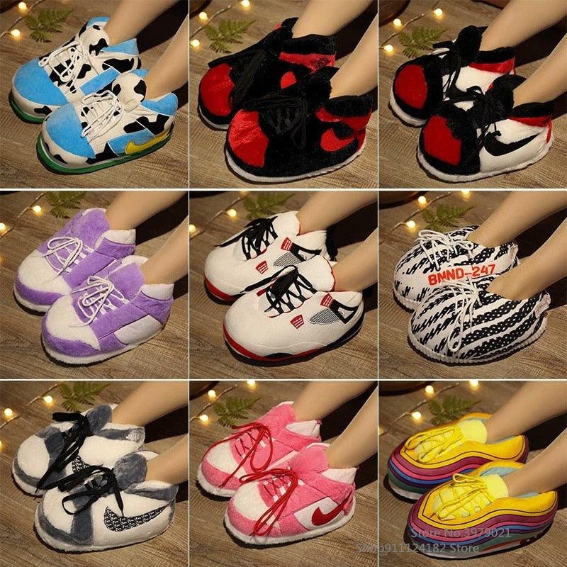 Unisex Winter Indoor Cotton Shoes Woman Warmth Home Slippers Women Men Snug Slipper Womens Slippers Memory Foam Fluffy Fur Soft Slippers Warm House Shoes Indoor Outdoor Winter Slippers