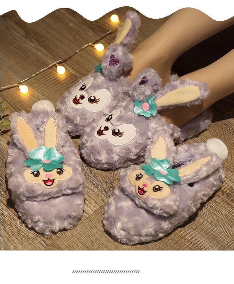 Unisex Winter Indoor Cotton Shoes Woman Warmth Home Slippers Women Men Snug Slipper Womens Slippers Memory Foam Fluffy Fur Soft Slippers Warm House Shoes Indoor Outdoor Winter Slippers