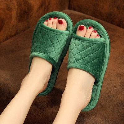 Unisex Winter Indoor Cotton Shoes Woman Warmth Home Slippers Women Men Snug Slipper Womens Slippers Memory Foam Fluffy Fur Soft Slippers Warm House Shoes Indoor Outdoor Winter Slippers