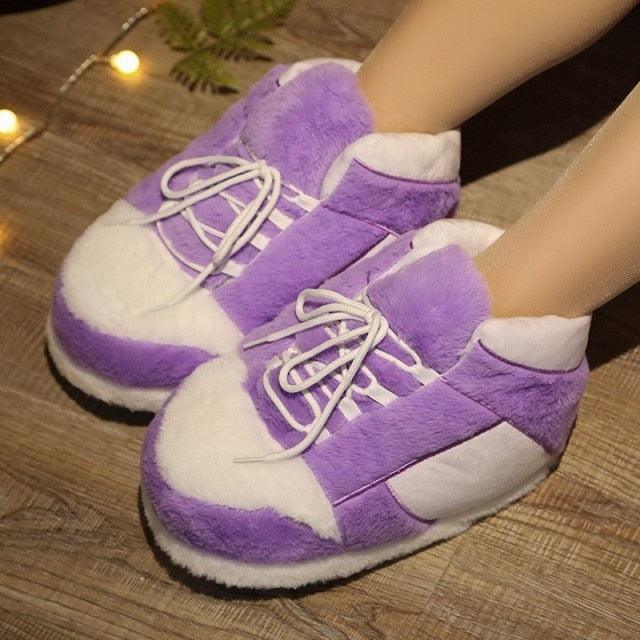 Unisex Winter Indoor Cotton Shoes Woman Warmth Home Slippers Women Men Snug Slipper Womens Slippers Memory Foam Fluffy Fur Soft Slippers Warm House Shoes Indoor Outdoor Winter Slippers