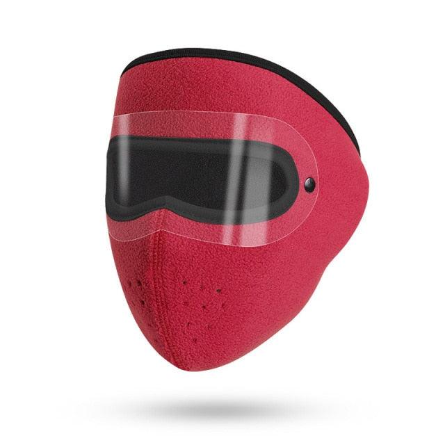 Unisex Winter Warm Mask Face Shield Cycling Caps for Outdoor Fishing Breathable Mask with HD Anti-fog Goggles Fleece Warm Scarf Sport Bandana Scarf Fishing Cycling Hiking Face Cover Neck Balaclava Neck Gaiter Warmer Face Mask