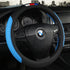 Universal Car Steering Wheel Cover Leather Car steering sleeve Car Accessories Auto Steering-Wheel covers Auto Upholstery Steering Wheel Cover Non-Slip Car Wheel Cover Protector Breathable Microfiber Universal Wheel Cover Wear-resistant Anti-slip Cover