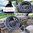 Universal Cute and Stylish Fluffy Fur Steering Wheel Cover Steering-wheel Plush Car Steering Wheel Warm Soft Fur Fuzzy Steering Wheel Covers Winter Faux fur Hand Brake & Gear Cover Set Car Interior Accessories Fuzzy Steering Wheel Cover for Women