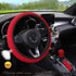 Universal Ice Silk Steering Wheel Cover Wear-resistant Anti-slip Car Accessories Microfiber Breathable Ice Silk Steering Wheel Cover Gear Handbrake Breathable Anti-Slip Warm  Steering Wheel Cover Winter Cool Summer Cover Interior