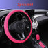 Universal Ice Silk Steering Wheel Cover Wear-resistant Anti-slip Car Accessories Microfiber Breathable Ice Silk Steering Wheel Cover Gear Handbrake Breathable Anti-Slip Warm  Steering Wheel Cover Winter Cool Summer Cover Interior