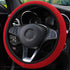 Universal Ice Silk Steering Wheel Cover Wear-resistant Anti-slip Car Accessories Microfiber Breathable Ice Silk Steering Wheel Cover Gear Handbrake Breathable Anti-Slip Warm  Steering Wheel Cover Winter Cool Summer Cover Interior