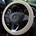 Universal Ice Silk Steering Wheel Cover Wear-resistant Anti-slip Car Accessories Microfiber Breathable Ice Silk Steering Wheel Cover Gear Handbrake Breathable Anti-Slip Warm  Steering Wheel Cover Winter Cool Summer Cover Interior