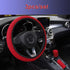 Universal Ice Silk Steering Wheel Cover Wear-resistant Anti-slip Car Accessories Microfiber Breathable Ice Silk Steering Wheel Cover Gear Handbrake Breathable Anti-Slip Warm  Steering Wheel Cover Winter Cool Summer Cover Interior