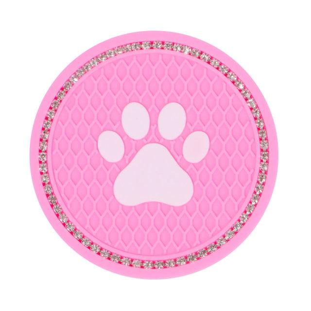 Universal Vehicle Bling Cup Holder Bling Glitter Acrylic Diamond Car Coaster PVC Travel Auto Cup Mats Insert Coaster Anti Slip Crystal Vehicle Bling Car Coasters Pink PVC Travel Auto Cup Holder Insert Coaster Anti Slip Crystal Vehicle Interior Accessories