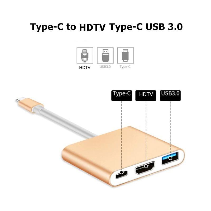 USB C to HDMI 4K VGA Adapter Compatible VGA USB C 3.0 Hub Adapter Charging Power PD Port Compatible For TV Laptop Projector