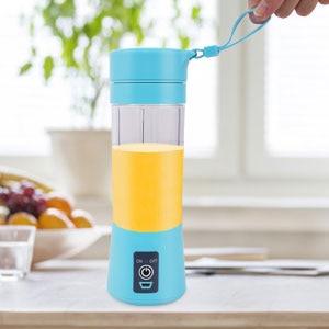 USB Electric Juicer Mini Portable Blender Electric Usb Juice Maker Juicer Bottle Blender Grinder Mixer Rechargeable Juicer Bottle Fruit Mixers Fruit Extractors Multifunction Juice Maker Machine Blender Smoothies