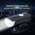 USB Rechargeable  3 Mode Bicycle Front Light Lamp Bike Headlight Cycling LED Powerful Bicycle Front Headlight Waterproof Bike Headlight End Tail Light Set 300 Lumen