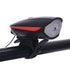 USB Rechargeable LED Display Light Bike Front Light Headlights Electric Horn Bell Cycling Rainproof Flashlight Waterproof Bicycle Lights With Horn Bike Lights For Road Electric Scooter And Mountain Bike Night Safety Flashlight