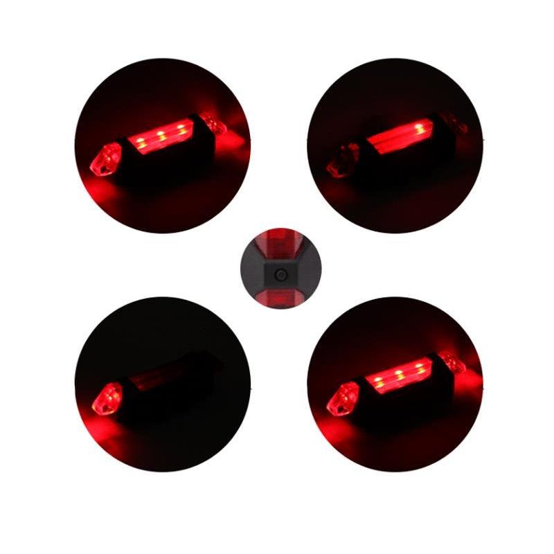 USB Rechargeable Waterproof Mountain Bike Lamp Warning Cycling Taillight Bike LED Headlight Tail Light Ultra Bright Bicycle LED Safety Light Waterproof Cycling Taillight For Electric Scooter