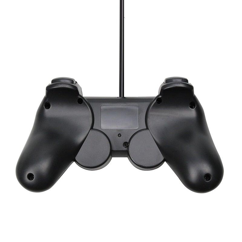 USB Wired Controller Gamepad For Computer Laptop Joystick Black Vibration PC Game Joystick Double Vibration Feedback Motors Fit for PC Computer