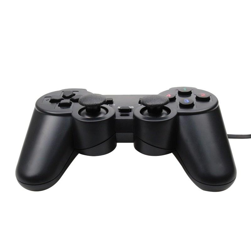 USB Wired Controller Gamepad For Computer Laptop Joystick Black Vibration PC Game Joystick Double Vibration Feedback Motors Fit for PC Computer