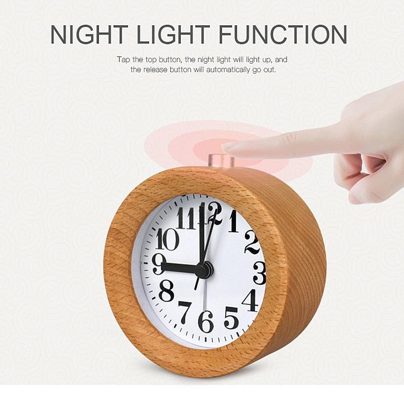 USB/AAA Powered LED Digital Clock Wooden Alarm Clock Table Clock Wooden Digital Alarm Clock with Wireless Charging 3 Alarms LED Display Sound Control and Snooze Dual for Bedroom Bedside Office Voice Control Electronic Clock Desktop Decor