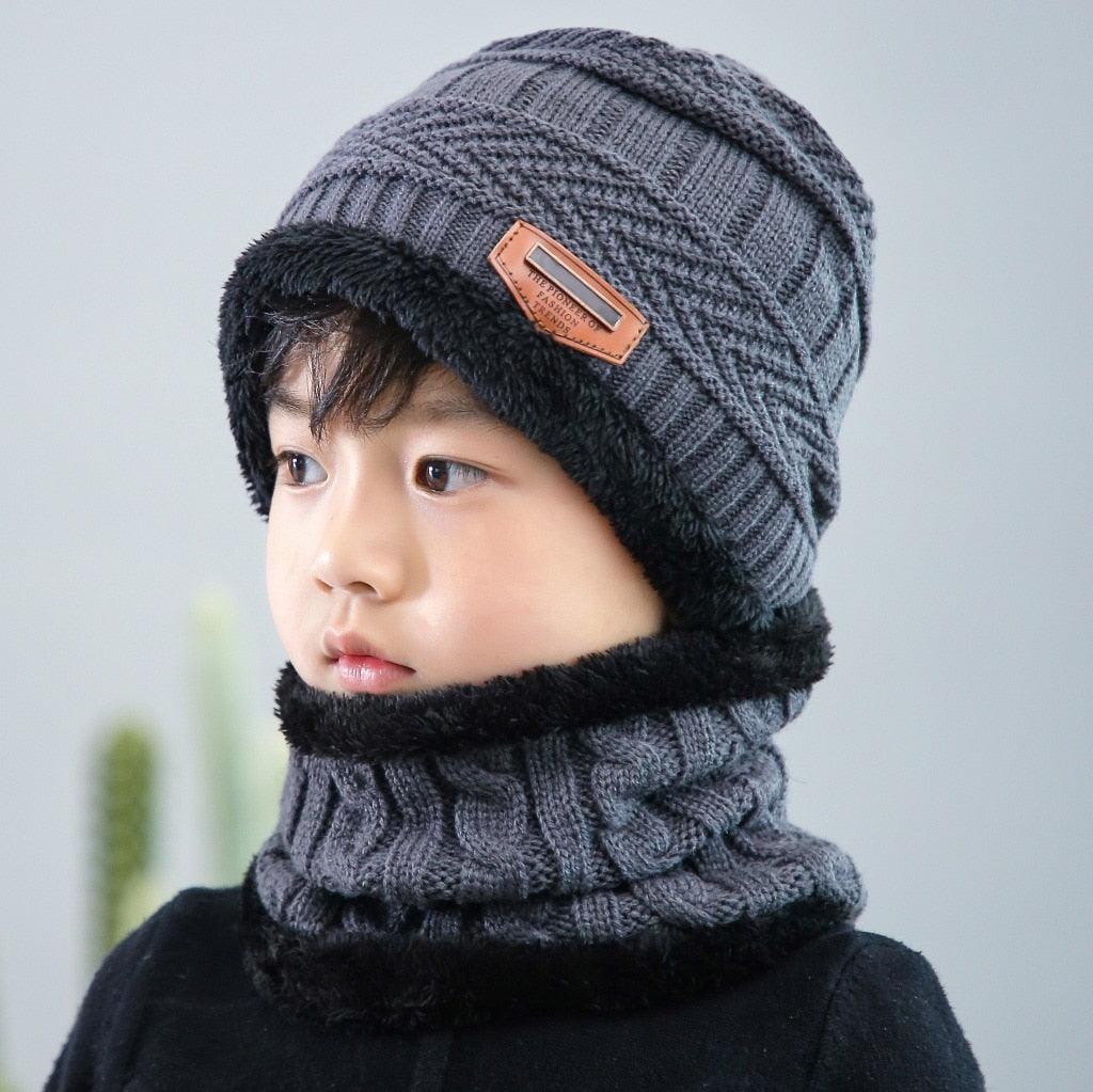 Velvet Cap Parent Child Super Warm Winter Balaclava Beanies Knitted Hat Scarf For Girl Boy Hats Outdoor Sport Warm Beanies Hat For Men Knitted Hats Bandana Hiking Camping Kid Neck Warmer Cap Winter Balaclava Beanies Mother Hat Women Warm Thick Balaclava