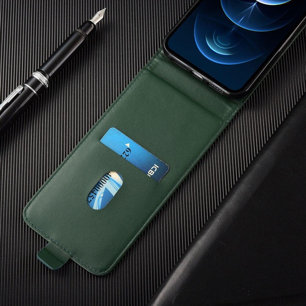 Vertical Flip Leather Case for Xiaomi Redmi Note 11 Pro 11S 10 9S 8 7A Redmi 10 9 8 7A Mi POCO F3 X3 X4 NFC M3 M4 Pro 11T Cover Vertical Flip Folio Phone Case PU Leather Protective Cover Magnetic Closure Shell with Credit Card Holder Slot for Xiaomi