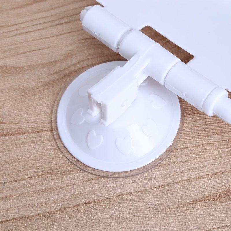 Wall Mounted Plastic Suction Cup Bathroom Toilet Paper Roll Holder With Cover Toilet Tissue Roll Holders Dispenser And Hangers Wall Mounted For Bathroom And Kitchen