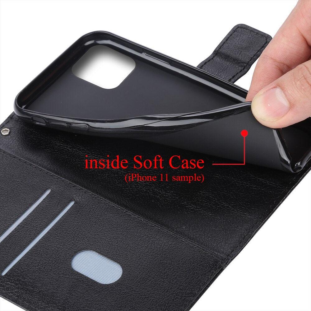 Wallet Case For On Xiaomi Redmi 9C 9 C M2006C3MG M2006C3MT  NFC Leather Case for Redmi 9A T 10C 9C NFC M2006C3MNG Redmi9 C Magnetic Protective Cover with Shockproof Inner Shell