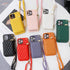 Wallet Leather Purse Case for iPhone 14 Pro Max 14Plus 13 11 12 Lanyard Shoulder Cards Holder Cosmetic Bag Shockproof Leather Case Wallet with Purse for iPhone