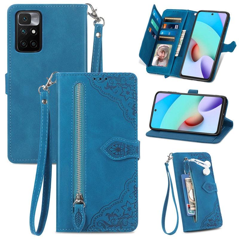 Wallet Multi Card Cover  For XiaoMi RedMi Note 11 11S 10 10S 9 9S 9T 8T 8 Pro 9A 9C Magnetic Flip Leather Case Magnetic Wallet Case PU Leather Phone Case Cover with Card Holder