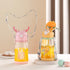 Water Bottle Kids Drinking Cup Deer Antler Creative Cartoon Feeding Cup With Straw Leak Proof Water Bottle Outdoor Cartoon Horn Shaped Water Bottle With Straw And Handle Holder Removable Water Bottle For Easy Cleaning