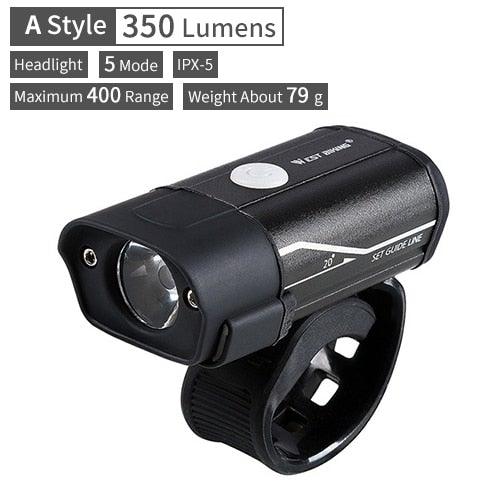 Waterproof Bicycle Light Smart Front Lamp Headlight With Horn USB Rechargeable LED Cycling Flashlight Bicycle Lights Set Powerful Lumens LED Bike Front For Adults Road Cycling Safety Flashlight