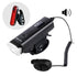 Waterproof Bicycle Light Smart Front Lamp Headlight With Horn USB Rechargeable LED Cycling Flashlight Bicycle Lights Set Powerful Lumens LED Bike Front For Adults Road Cycling Safety Flashlight