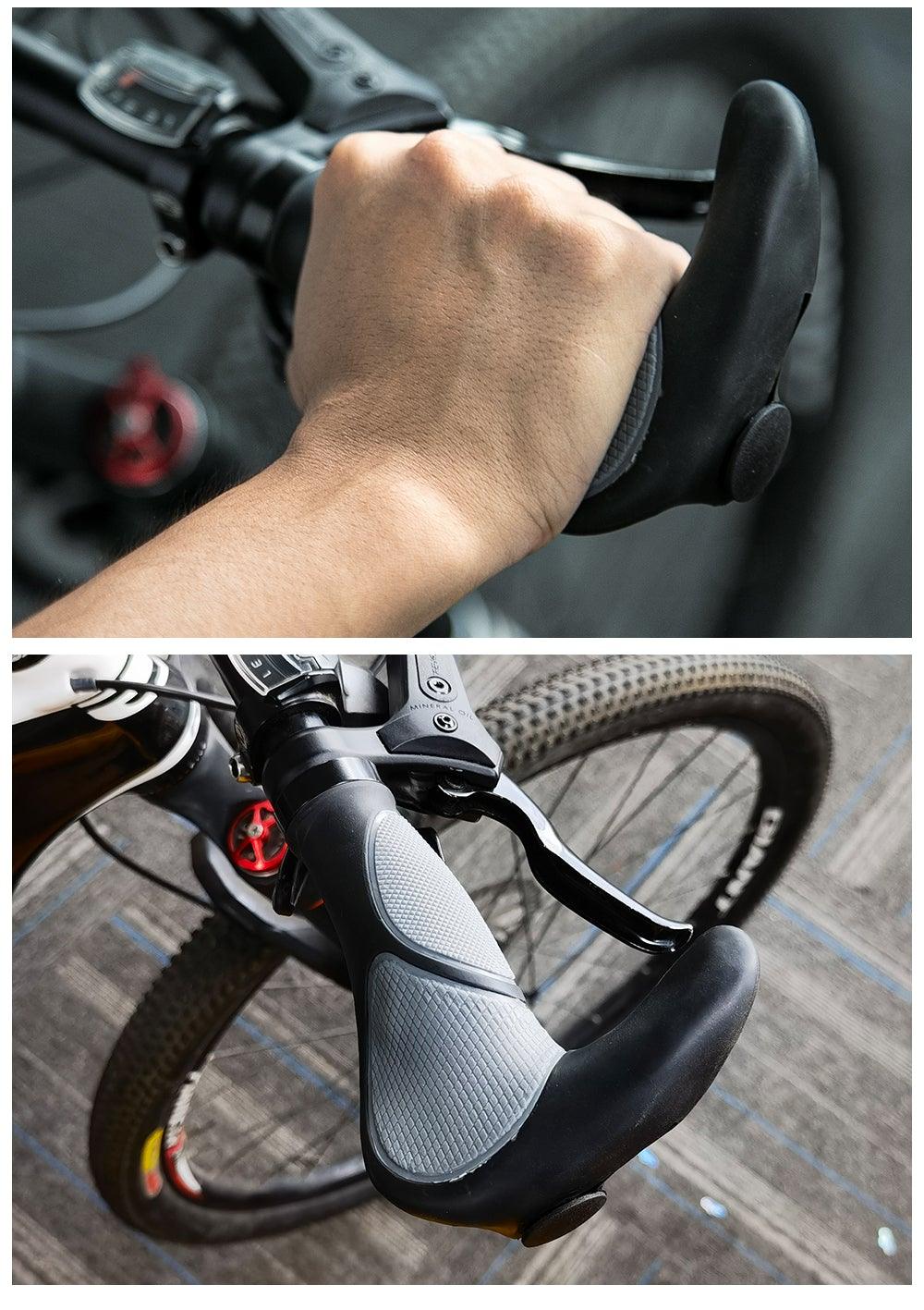 Waterproof Road Bike Horn Handlebar Cover Anti-Slip Handle Bar Grip Bicycle Accessories Mountain Bike Silicone Handlebar Grips Ergonomic Desgin With Bilaterally Locking Ring Non-Slip For Standard Bike