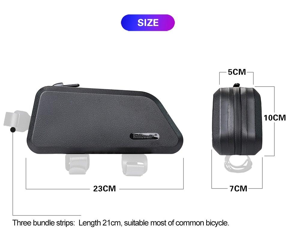 Waterproof Top Tube Bicycle Bag Hard Shell Bike Bag Stable Cycling Frame Bag Bike Accessories For Road Bike Bag Bike Top Tube Bag Bike Frame Bag Waterproof Stable Bicycle Frame Bag Bicycle Bag Professional Cycling Accessories