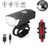 Waterproof USB LED Rechargeable Set Bicycle Lamp Mountain Cycle Front Back Headlight Lamp Flashlight Bike Powerful Bicycle Front Headlight And Back Taillight Fast Disassembly Bicycle LED Light For Road Mountain Cycling