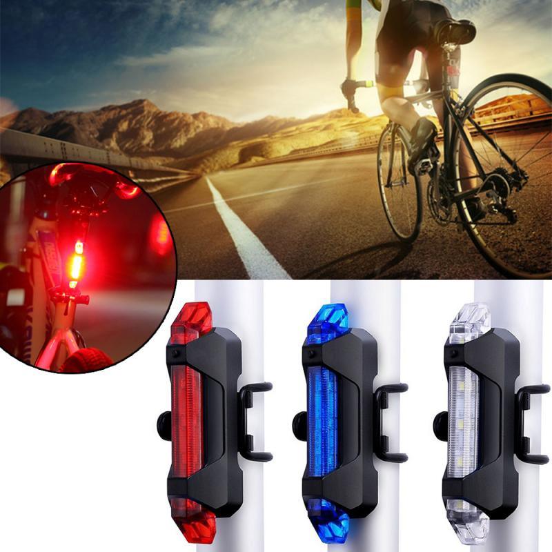 Waterproof USB LED Rechargeable Set Bicycle Lamp Mountain Cycle Front Back Headlight Lamp Flashlight Bike Powerful Bicycle Front Headlight And Back Taillight Fast Disassembly Bicycle LED Light For Road Mountain Cycling