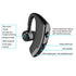 Waterproof Wireless Bluetooth Handsfree Earphone Single Headphone Elegant Black Design  Comfortable Long Wireless Range Headset Business Office Earbud With Microphone Waterproof Loud Voice Sport Earphones