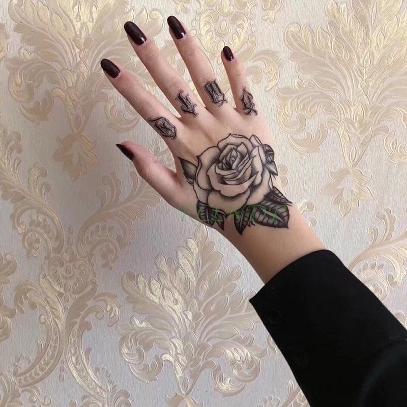 Waterproof Womens Temporary Sticker Tattoo Flower Rose Realistic Sketches For Arm Hand - STEVVEX Beauty - 103, 3D Tattoo, Animal Tattoo, Arm Tattoo, Beauty, Big Tattoo, Black Tattoos, Body Tattoo, Boys Tattoo, Fashion Tattoo, Flower Tattoo, Girls Tattoo, Leg Tattoo, Luxury Tattoo, Men Tattoo, Mens Tattoo, Realistic Tattoo, Sketch Tattoo, Stylish Tattoo, Tattoo, Waterproof Tattoo, Women Tattoo, Womens Tattoo - Stevvex.com