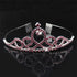 Wedding Bridal Princess Crystal Tiara Crown Veil Hair Accessory For Girls Children Tiara Crown Hair Jewelry Blossom Pageant Rhinestone Crystal Metal Tiara Crown