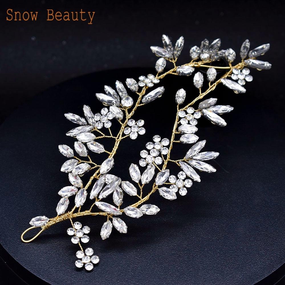 Wedding Bridal Styling Barrette Letter Headband Rhinestone Crystal Headpiece Wedding Accessories For Women Pageant Crowns  Cubic Zirconia Luxury Wedding Hair Accessories Hair Headdress For Women