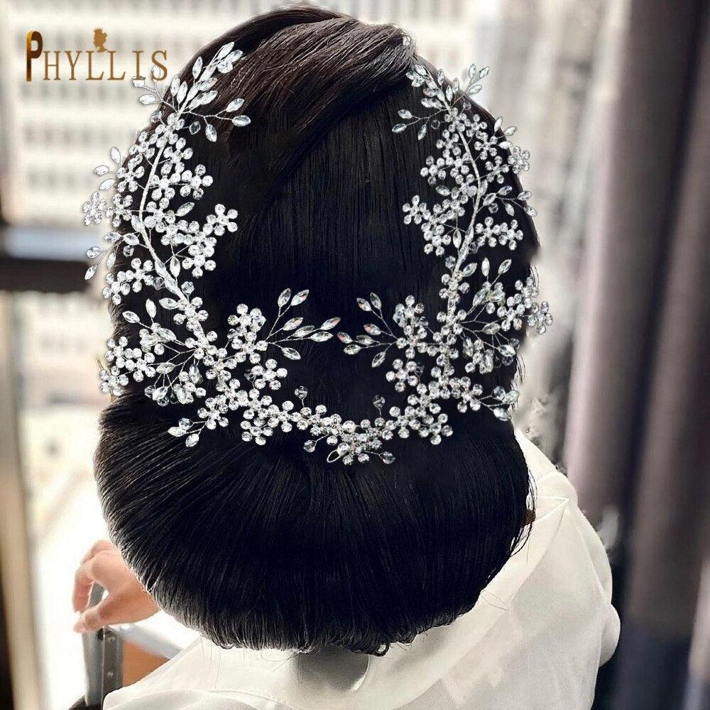 Wedding Bridal Styling Barrette Letter Headband Rhinestone Crystal Headpiece Wedding Accessories For Women Pageant Crowns  Cubic Zirconia Luxury Wedding Hair Accessories Hair Headdress For Women