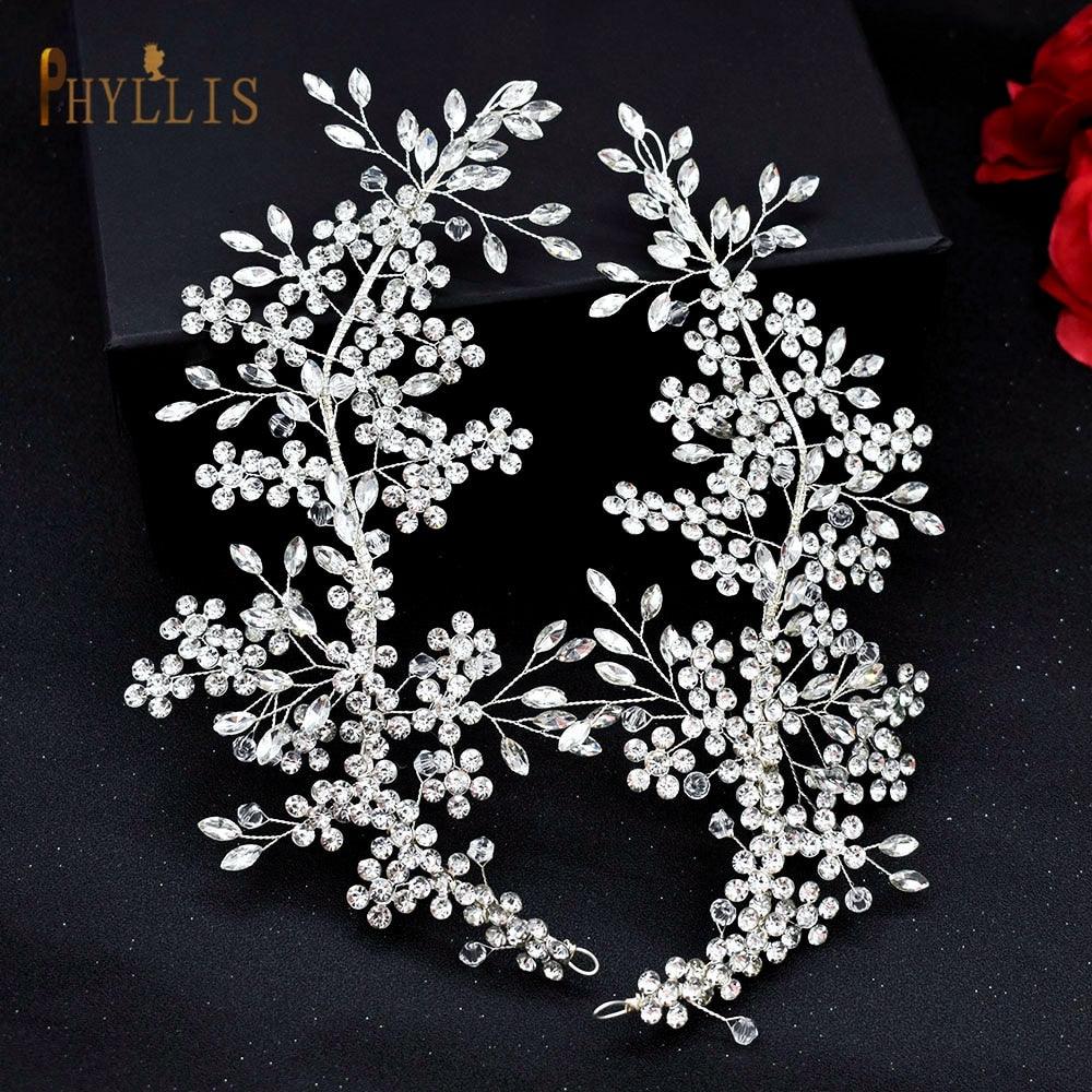 Wedding Bridal Styling Barrette Letter Headband Rhinestone Crystal Headpiece Wedding Accessories For Women Pageant Crowns  Cubic Zirconia Luxury Wedding Hair Accessories Hair Headdress For Women