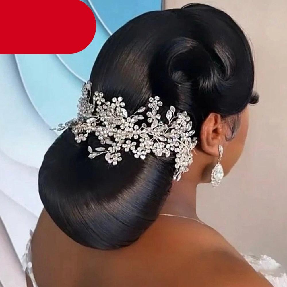 Wedding Bridal Styling Barrette Letter Headband Rhinestone Crystal Headpiece Wedding Accessories For Women Pageant Crowns  Cubic Zirconia Luxury Wedding Hair Accessories Hair Headdress For Women